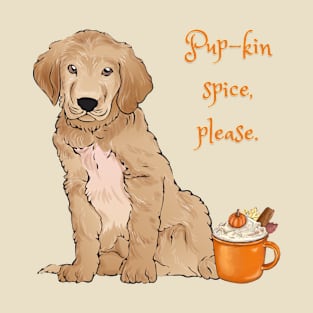 Pup-kin (Pumpkin) Spice Coffee Dog T-Shirt