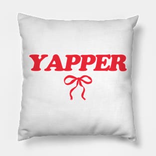 Yapper Y2k Tee, Y2K Slogan Shirt, Coquette Aesthetic Pillow