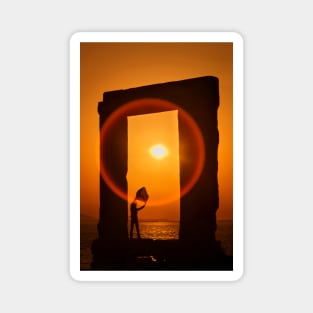 Gate of the Winds - Portara, Naxos island Magnet