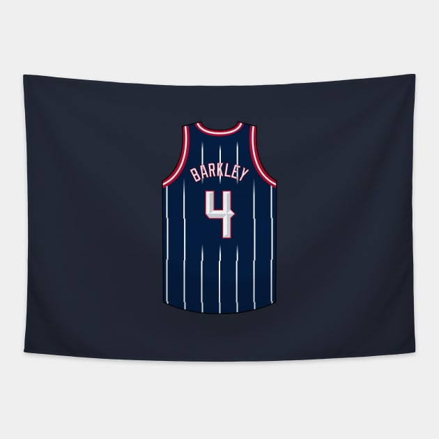 Charles Barkley Houston Jersey Qiangy Tapestry by qiangdade