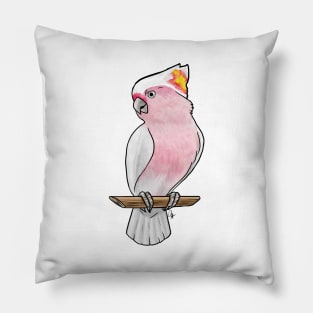 Bird - Pink Cockatoo - Crest Down Pillow