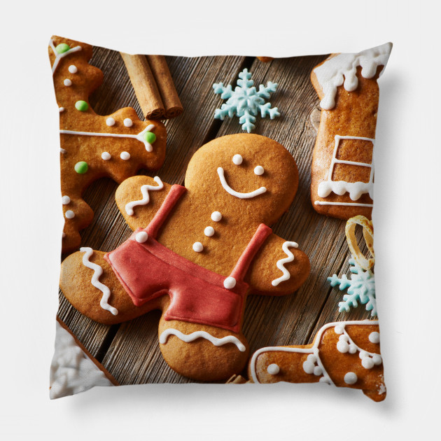 gingerbread man pillow