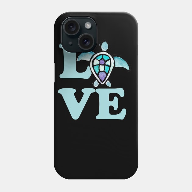 Sea Turtle Love Phone Case by bubbsnugg