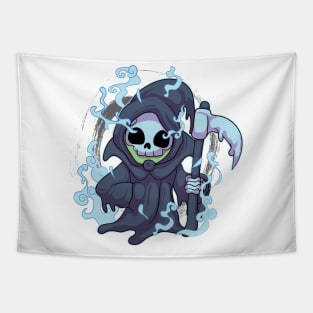 Grim Reaper Kawaii Tapestry