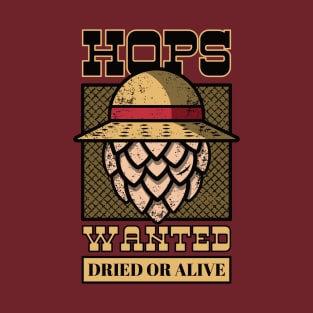 Pirate Beer Hops with Straw Hat T-Shirt