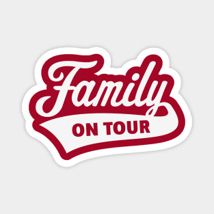 Family On Tour (Family Vacation / White) Magnet