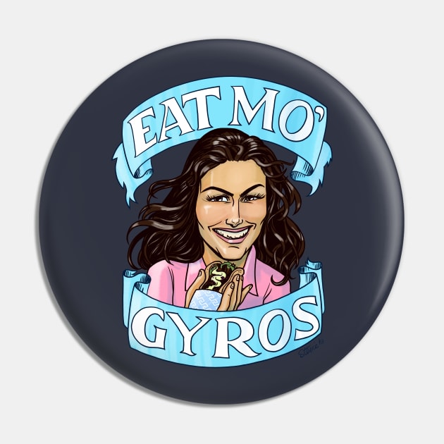 Eat Mo' Gyros Pin by StevieVanB