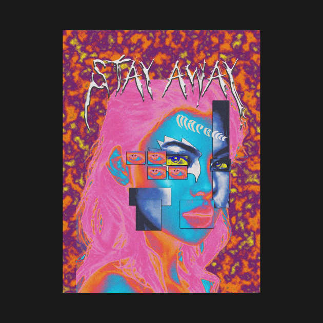 Stay Away colorblock design by Ryutomo