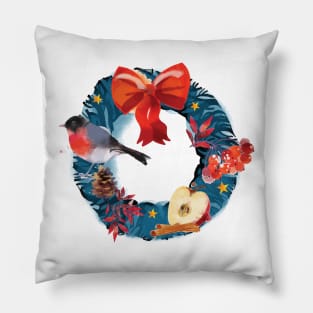 Holiday Wreath Pillow