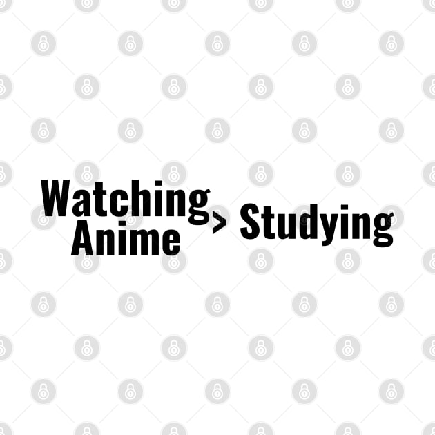 Watching Anime > Studying by TheGardenofEden