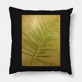 3D Tropical Leaf Print Pillow