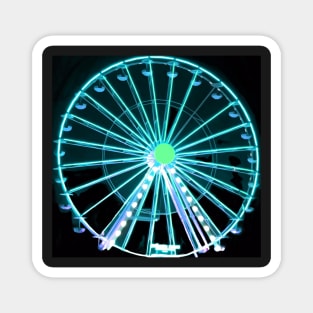 Neon ferris wheel no. 3 Magnet