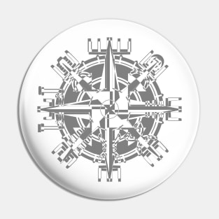 Vegvisir Machine | Vegvisir Gear Tattoo Pin