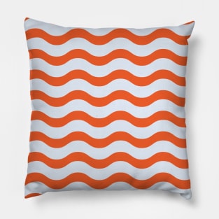 Tangerine Waves Pillow