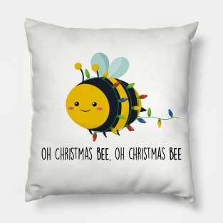 Christmas Bee Cute Bee Pun T-shirt Pillow