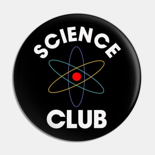 science club scientist typography with drawing Pin