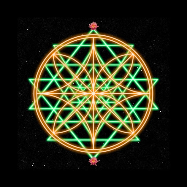 Sri Yantra by Sacred Geometry Art