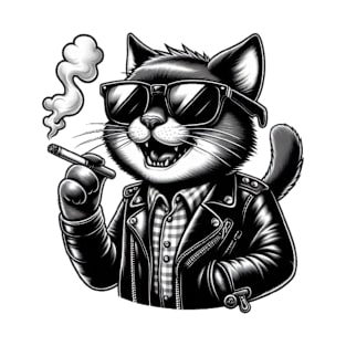 The Smoking Cool Cat T-Shirt
