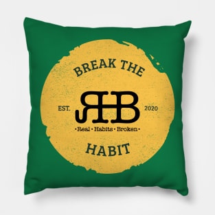 Real Habits Broken Logo Pillow