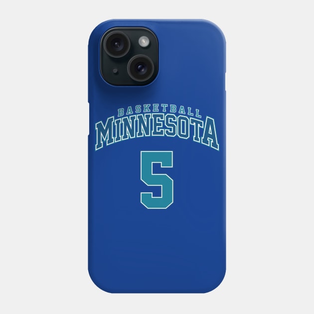 Minnesota Basketball - Player Number 5 Phone Case by Cemploex_Art