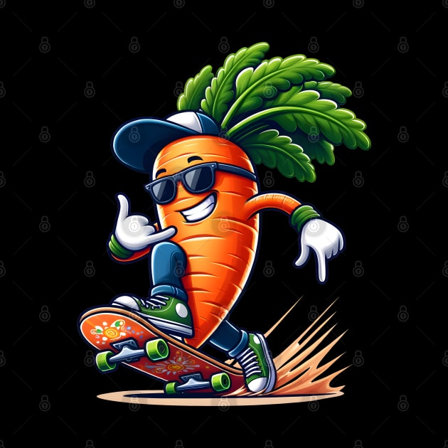 Carrot On Skate by Merchweaver