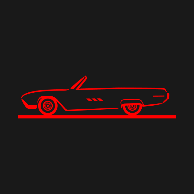1963 Ford Thunderbird Convertible Red by PauHanaDesign