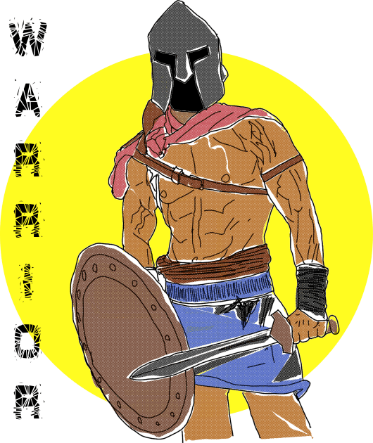 Warrior Kids T-Shirt by djmrice