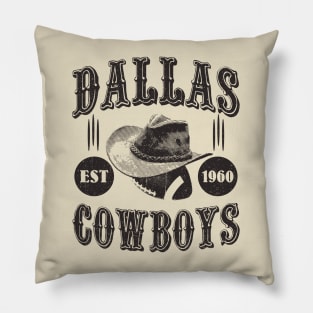 Vintage Dallas Retro Pillow