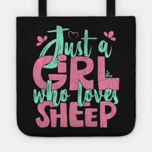 Just A Girl Who Loves Sheep Farmer Gift design Tote