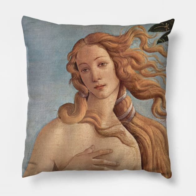 Birth of Venus by Sandro Botticelli Pillow by MasterpieceCafe