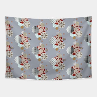 Japanese Snowflakes Tapestry