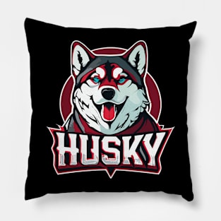 husky dog design Pillow