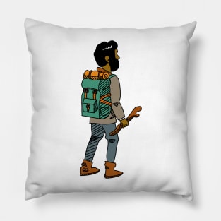 Hiker Man Pillow