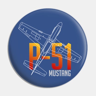 Legendary Wings: The P-51 Mustang Chronicles Pin