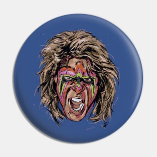 Ultimate Warrior Scream Pin