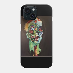 Zombiefied Zombie Head and Logo Phone Case