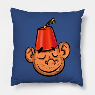 Fez Monkey Pillow