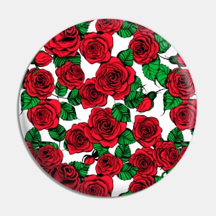 Red roses pattern Pin