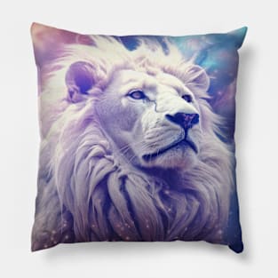 Lion Wild Animal Majestic Wilderness Surrealist Pillow