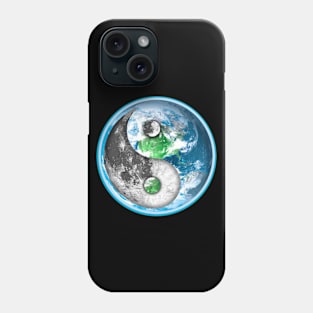 Yin Yang Moon and Earth Phone Case