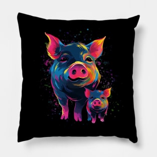 Pot-Bellied Pig Fathers Day Pillow