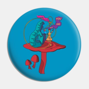 Paul Telling - Alice In Wonderland - The Smoking Caterpillar - Ask Alice Series Pin