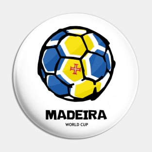 Madeira Football Country Flag Pin