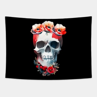 Skull and Roses Tapestry