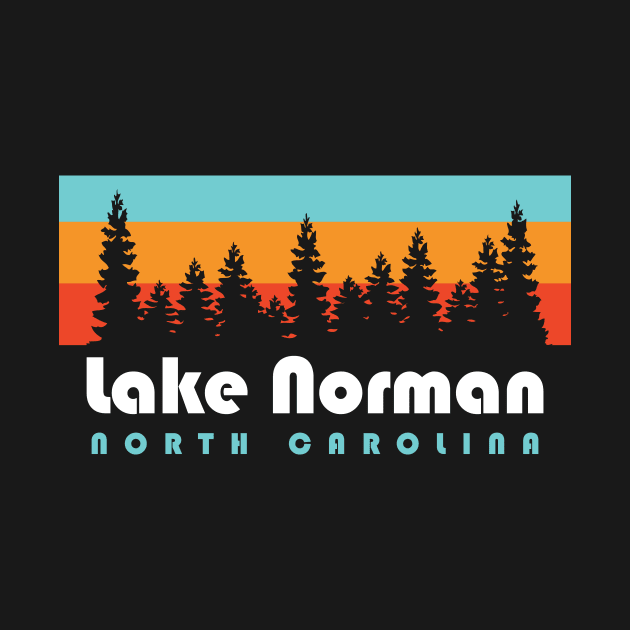 Lake Norman NC Lake Norman North Carolina Retro Vintage by PodDesignShop