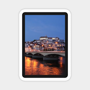 Old town, river, Mondego, Coimbra, Portugal, city, evening, dusk Magnet