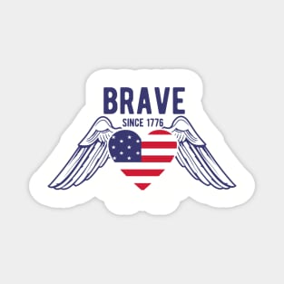 BRAVE AMERICA POSTER Magnet