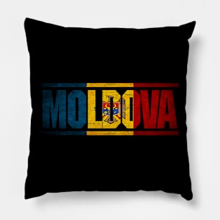 Moldova Retro Flag for Men Women Chauau National Pride Pillow