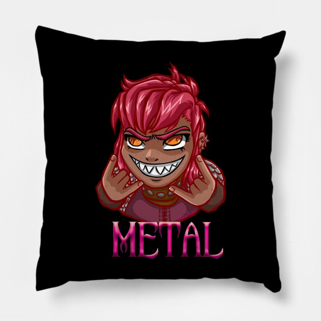 Nimona - Metal Pillow by Artimas Studio