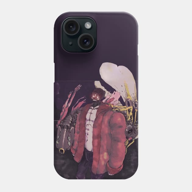 A fisherman with drones Phone Case by Takeshi Kolotov